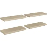 vidaXL Étagères murales flottantes 4 pcs chêne 60x23,5x3,8 cm MDF