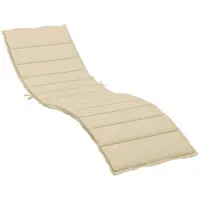 vidaXL Coussin pour bain de soleil beige 200x50x3 cm tissu Oxford
