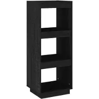 vidaXL Bibliothèque/Séparateur de pièce noir 40x35x103 cm pin massif