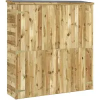 vidaXL Abri de jardin 163x50x171 cm Pin massif