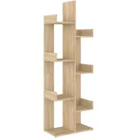 vidaXL Bibliothèque Chêne sonoma 48x25,5x140 cm Bois d’ingénierie
