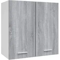 vidaXL Armoire suspendue "Lyon" Gris Sonoma 60 x 31 x 60 cm Bois d'ingénierie