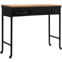 vidaXL Table console MDF et bois de sapin 100 x 33,5 x 80 cm