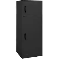 vidaXL Armoire à selle anthracite 53x53x140 cm Acier