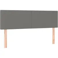 vidaXL Têtes de lit 2 pcs. Gris foncé 72x5x78/88 cm Tissu