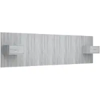 vidaXL Tête de lit avec chevets Gris Sonoma Bois composite