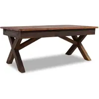vidaXL Table basse en bois massif recyclé 110 x 60 x 45 cm