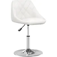 vidaXL Chaise de salle à manger blanche en similicuir