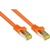 Alcasa electronik Patchkabel m. Cat.7 Rohkabel orange 0,5m