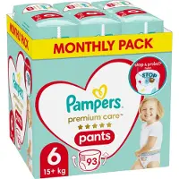 Pampers Premium Care Pants Monthly Pack Size 6 culottes de protection jetables 13-19 kg 93 pcs
