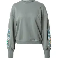 ONLY Sweat-shirt 'ONLBrooke' bleu fumé / vert gazon / vert pastel / blanc