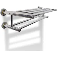 vidaXL Porte serviettes double - Barre Fixe 6 tubes