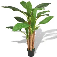 vidaXL Bananier artificiel avec pot 175 cm Vert
