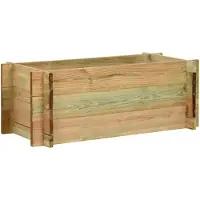 vidaXL Jardinière surélevée pour légumes Bois de pin imprégné 80 cm