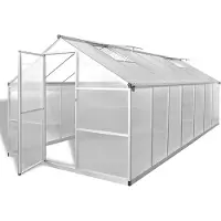 vidaXL Serre Renforcée en Aluminium 10,53 m²