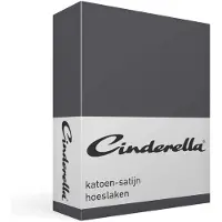 Cinderella Drap-Housse Cinderella Anthracite (Satin)-160 x 200 cm