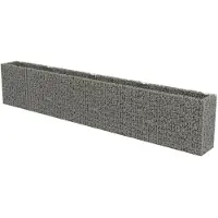 vidaXL Lit surélevé à gabion Acier galvanisé 540x50x100 cm