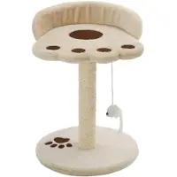vidaXL Arbre à chat Sisal 40 cm Beige et brun