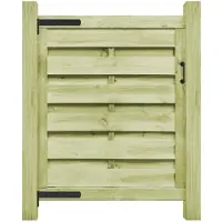 vidaXL Portillon Bois de pin imprégné 100x100 cm Vert