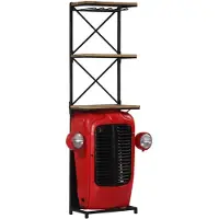 vidaXL Cave à vin Tracteur 49x31x172 cm Bois massif de manguier