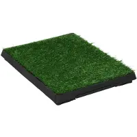 vidaXL Tapis pour animaux avec plateau et gazon artificiel Vert