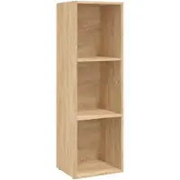 vidaXL Bibliothèque/Meuble TV chêne sonoma bois d'ingénierie
