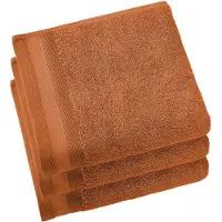 De Witte Lietaer Serviette de Toilette De Witte Lietaer Contessa Caramel (50 x 100 cm) (Lot de 3)