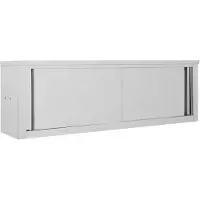 vidaXL Armoire de cuisine avec portes coulissantes 150x40x50 cm Inox