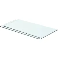 vidaXL Panneaux d'étagère 2 pcs Verre Transparent 60x25 cm