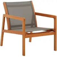 vidaXL Chaise longue de jardin Gris Bois massif d'eucalyptus et Textilène