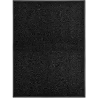 vidaXL Paillasson lavable Noir 90x120 cm