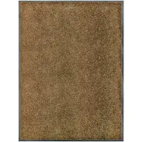 vidaXL Paillasson lavable Marron 90x120 cm