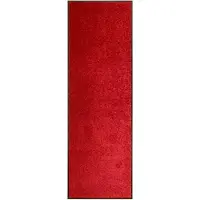 vidaXL Paillasson lavable Rouge 60x180 cm