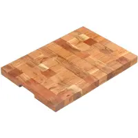 vidaXL Planche à découper 50x34x3,8 cm Bois d'acacia massif