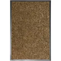 vidaXL Paillasson lavable Marron 40x60 cm