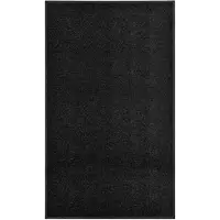 vidaXL Paillasson lavable Noir 90x150 cm