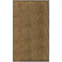 vidaXL Paillasson lavable Marron 90x150 cm
