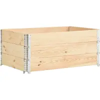 vidaXL Jardinières surélevées 3 pcs 100x150 cm Bois de pin solide