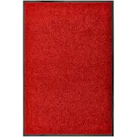 vidaXL Paillasson lavable Rouge 60x90 cm