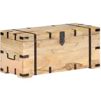 vidaXL Coffre 90x40x40 cm Bois solide de manguier