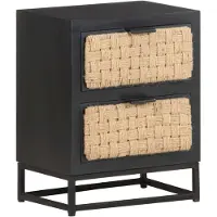 vidaXL Table de chevet 40x30x50 cm Bois de manguier massif