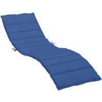 vidaXL Coussin pour chaise longue bleu royal 200x70x3 cm tissu Oxford