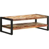vidaXL Table basse 120x60x40 cm Vieux bois massif