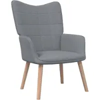 vidaXL Fauteuil relax gris clair Tissu