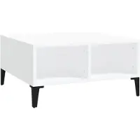 vidaXL Table basse blanche 60x60x30 cm Bois composite