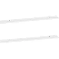 vidaXL Étagères murales 2 pcs Blanc 115x9x3 cm