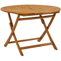 vidaXL Table de jardin pliante 110 cm en bois massif d'acacia