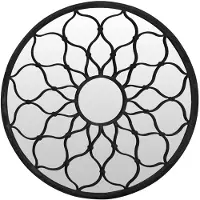 vidaXL Miroir Noir 60x3 cm Fer pour utilisation à l'intérieur