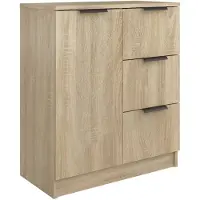 vidaXL Sideboard chêne Sonoma 60x30x70 cm Matériau dérivé du bois