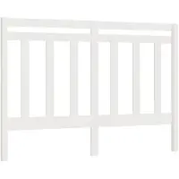 vidaXL Tête de lit Blanc 126x4x100 cm Bois massif de pin